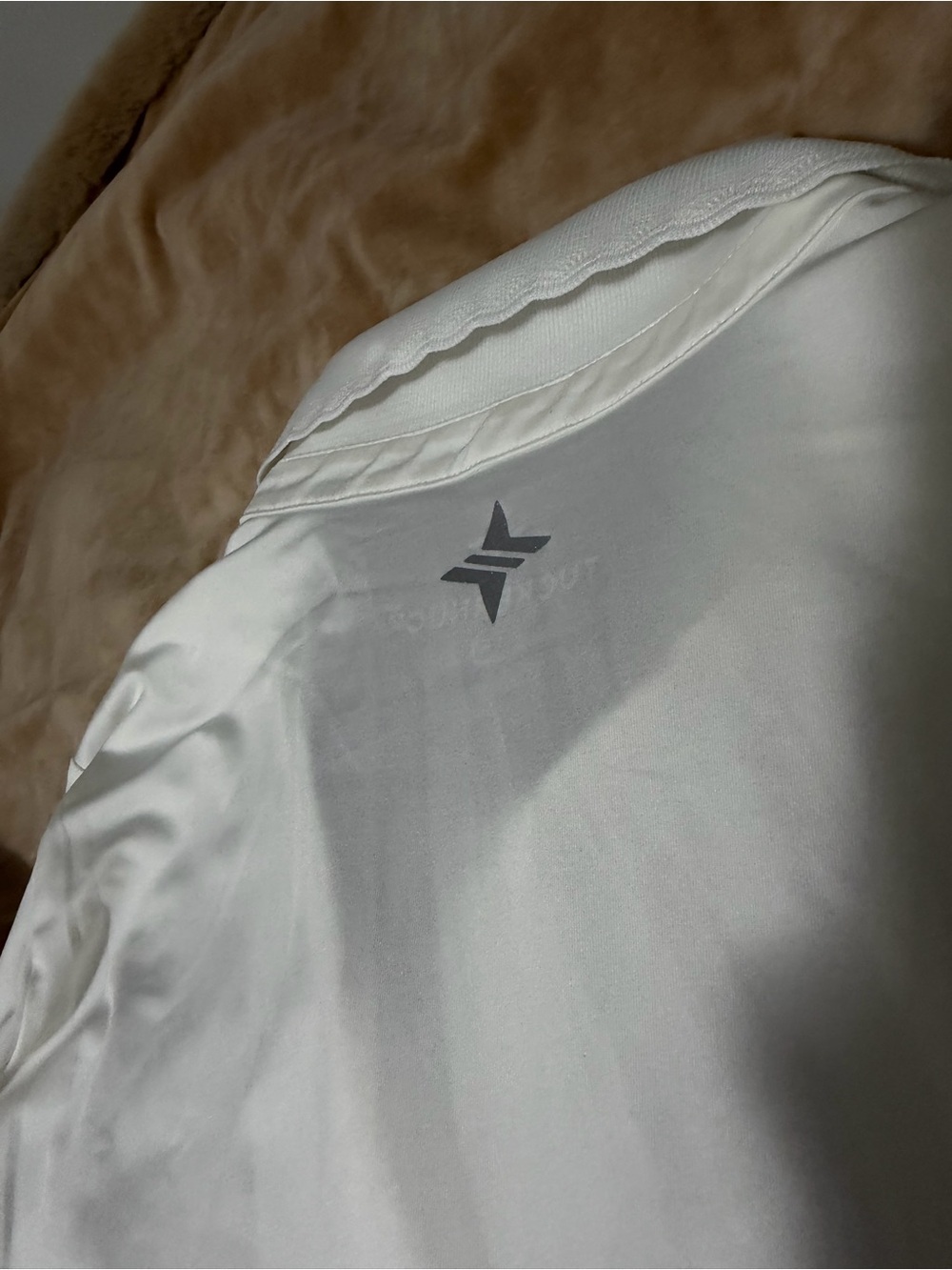 Tuckernuck Performance Scallop Collar Classic Long Sleeve Polo White Women’s Lrg - Picture 4 of 6